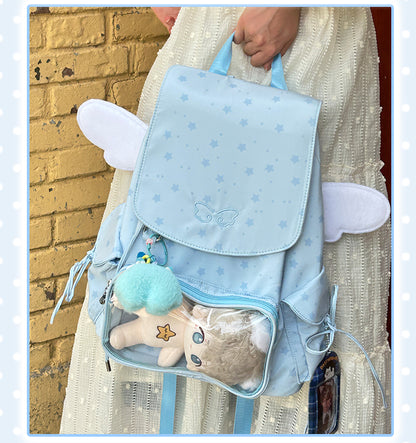 【予約】Mists Shop 天使 巾着リュック痛バッグ ぬいぐるみバッグ