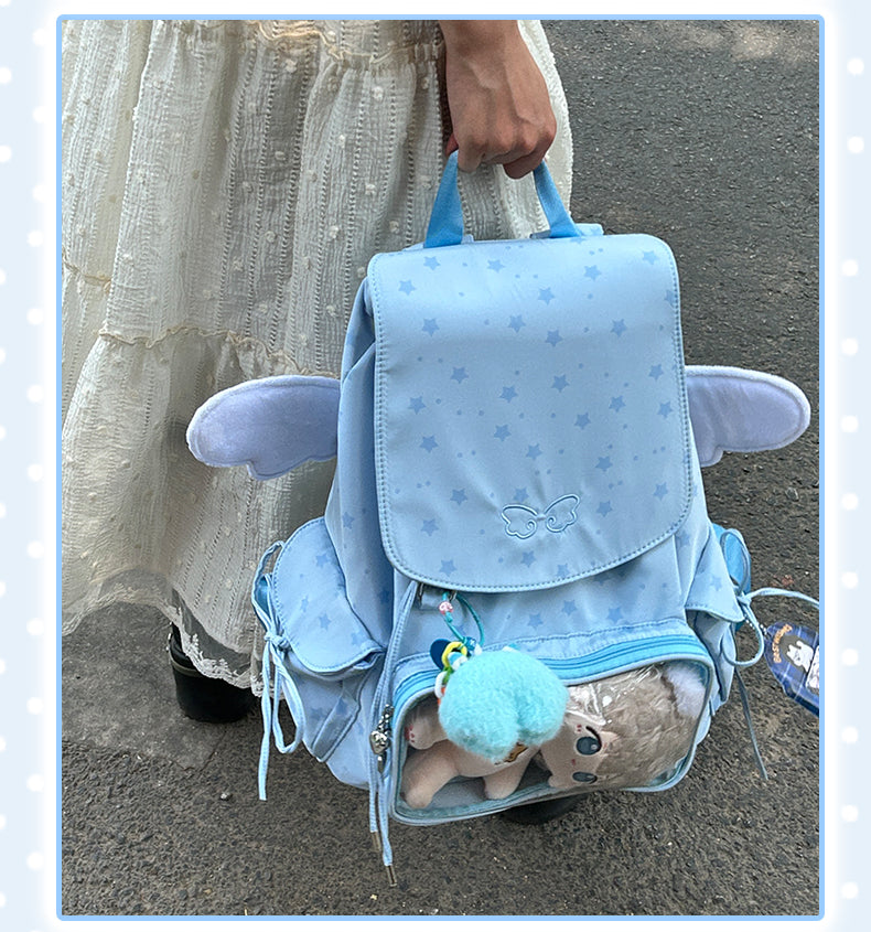 【予約】Mists Shop 天使 巾着リュック痛バッグ ぬいぐるみバッグ