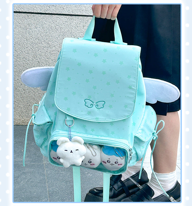 【予約】Mists Shop 天使 巾着リュック痛バッグ ぬいぐるみバッグ