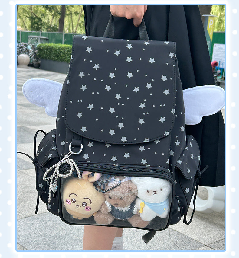 【予約】Mists Shop 天使 巾着リュック痛バッグ ぬいぐるみバッグ