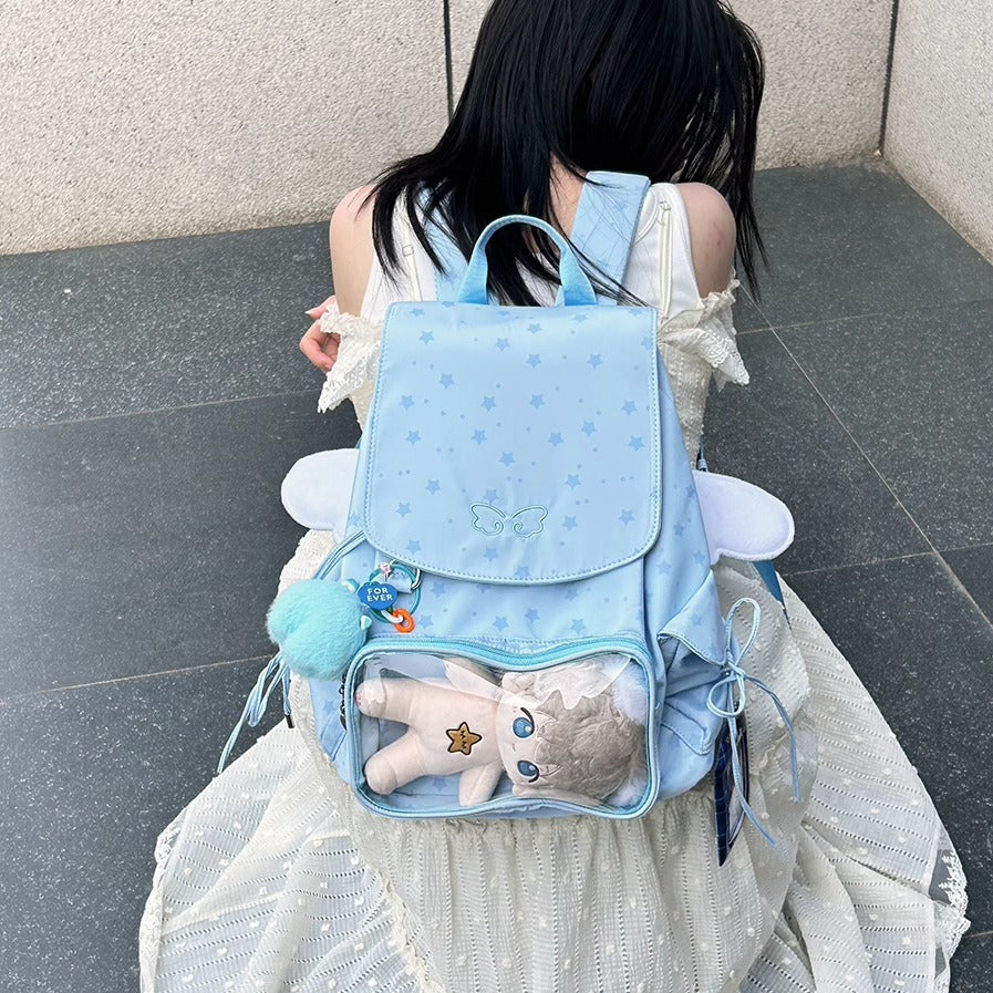 【予約】Mists Shop 天使 巾着リュック痛バッグ ぬいぐるみバッグ