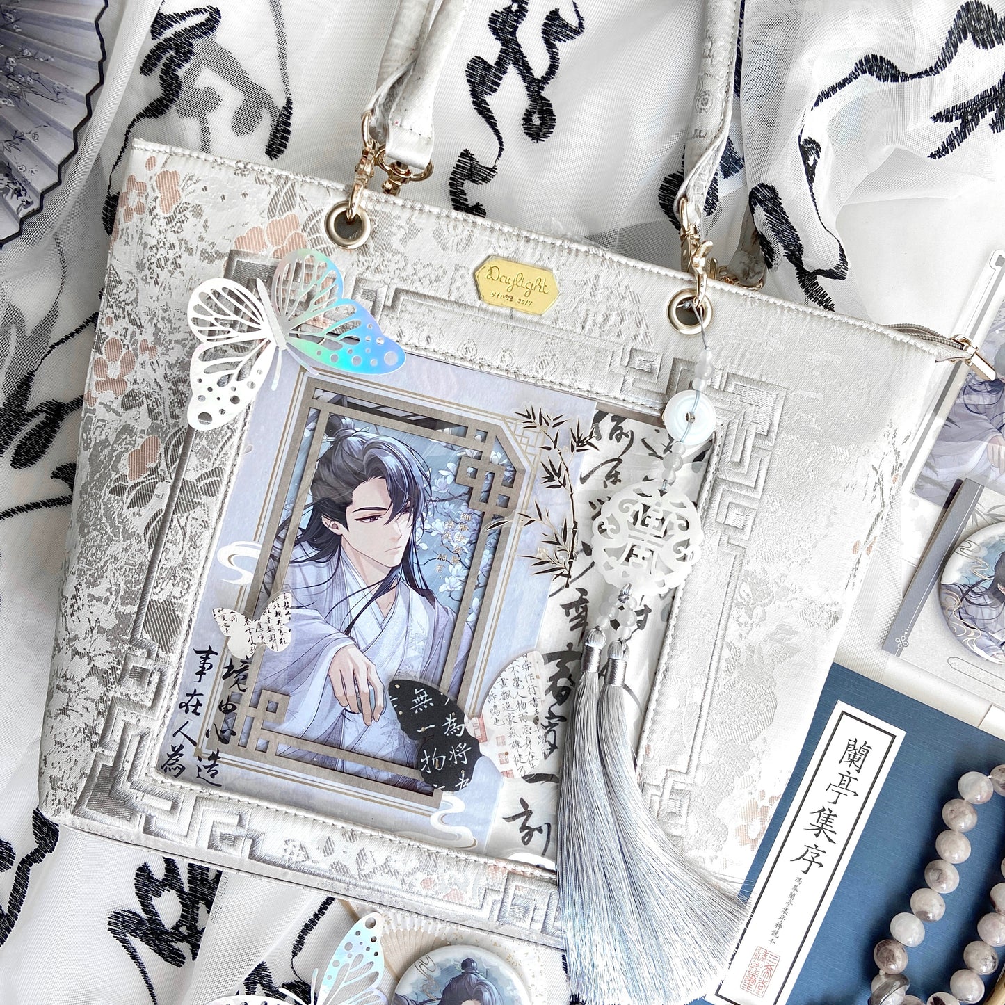 【予約】Daylight 古夢鎏金 中国風痛バッグ トートバッグ Lサイズ