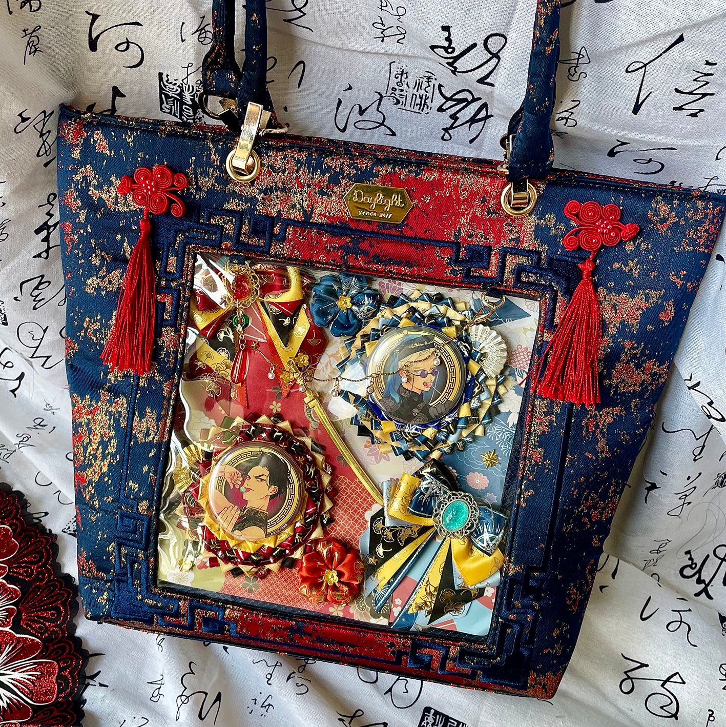 【予約】Daylight 古夢鎏金 中国風痛バッグ トートバッグ Lサイズ