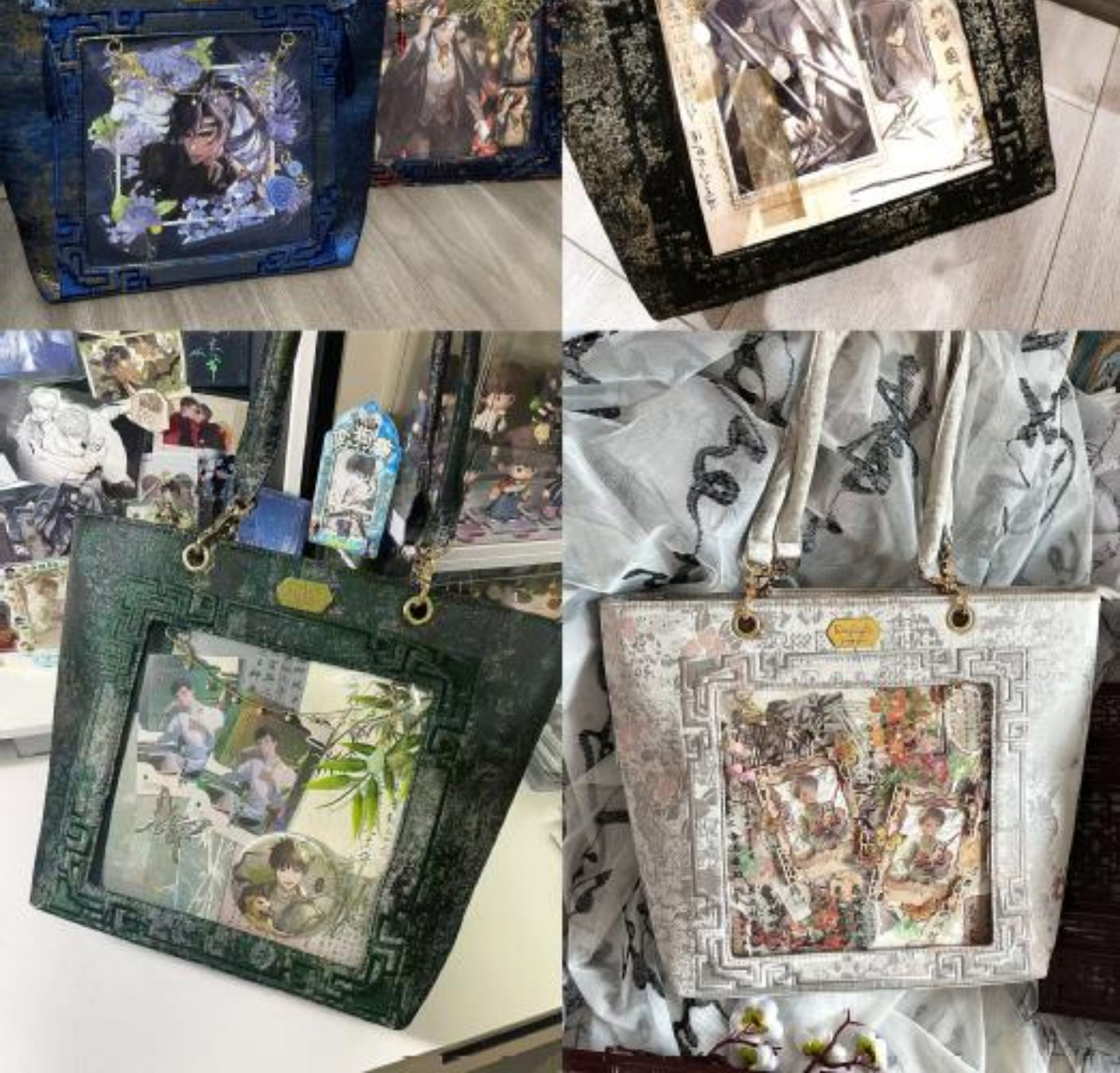 【予約】Daylight 古夢鎏金 中国風痛バッグ トートバッグ Lサイズ