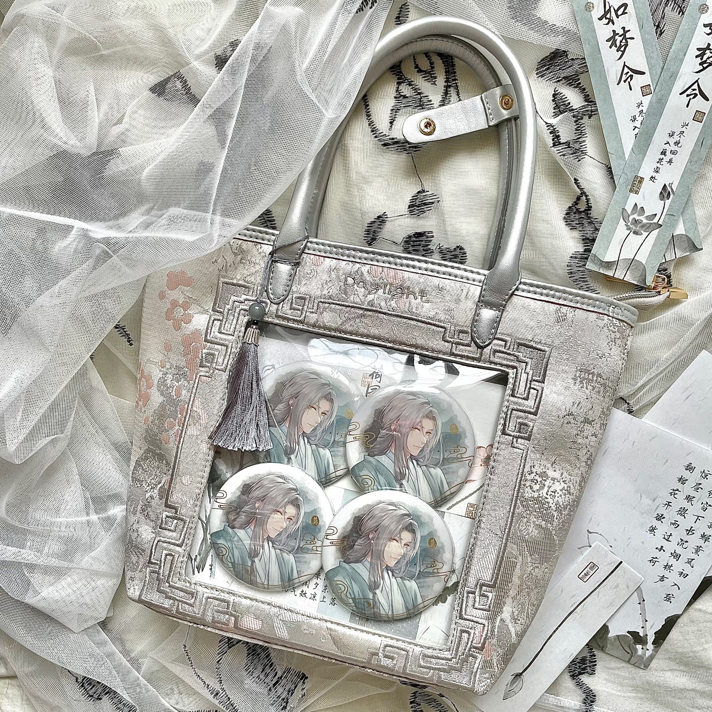 【予約】Daylight 古夢鎏金 中国風痛バッグ トートバッグ Mサイズ