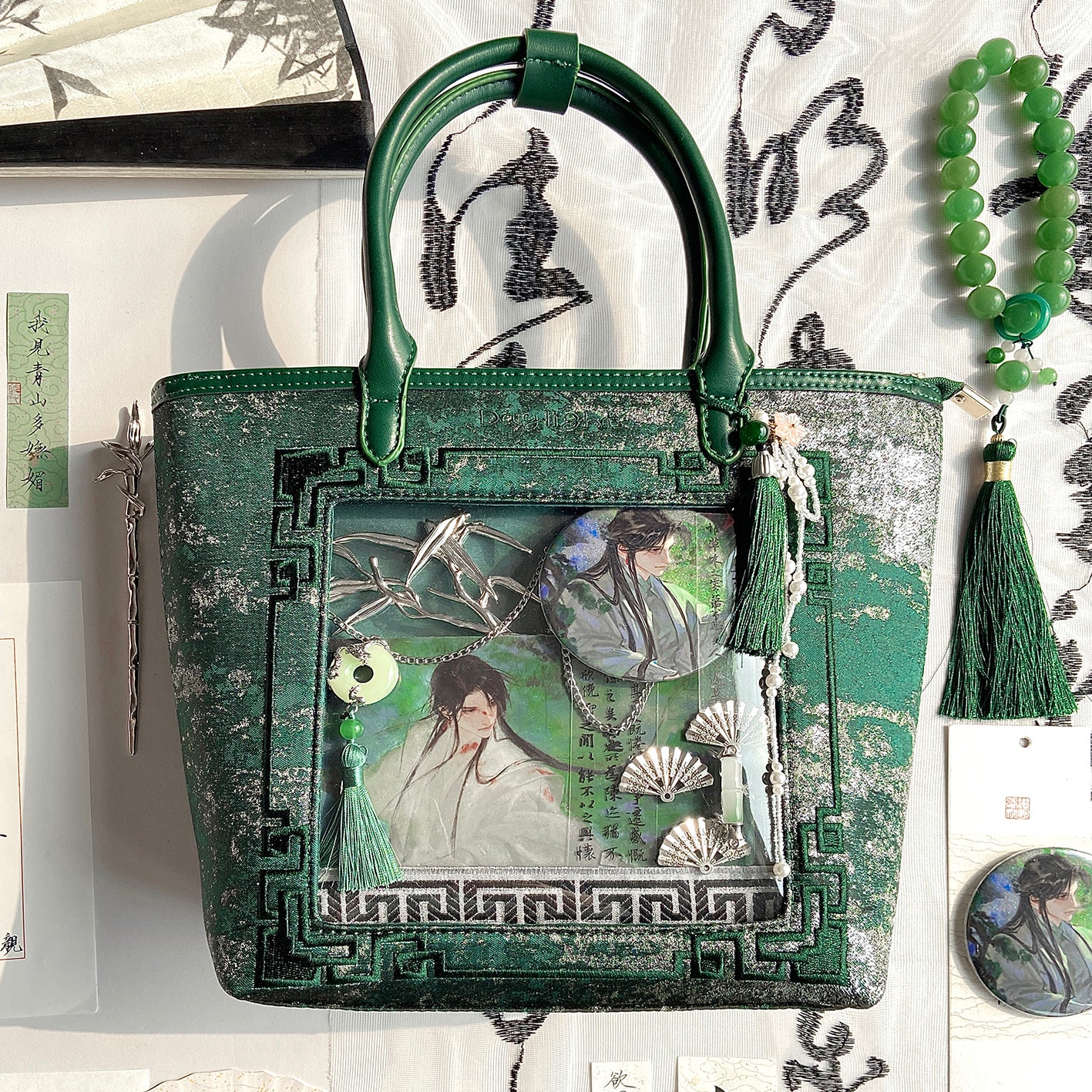 【予約】Daylight 古夢鎏金 中国風痛バッグ トートバッグ Mサイズ