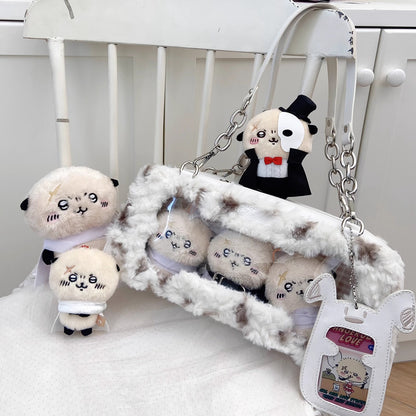 【予約】Daylight ワンワン雪餅 もふもふ痛バッグ カードケース付き