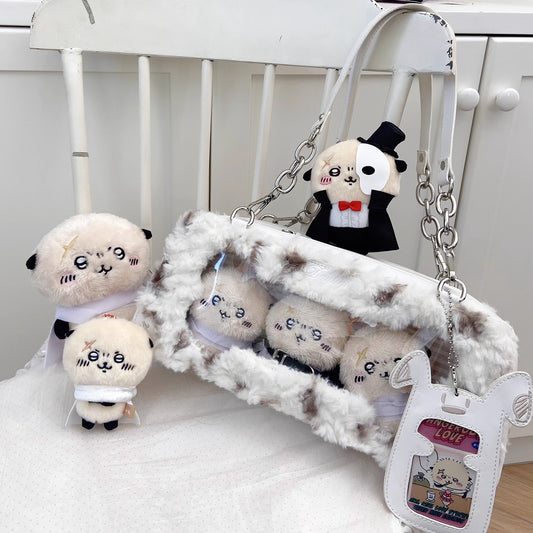 【予約】Daylight ワンワン雪餅 もふもふ痛バッグ カードケース付き