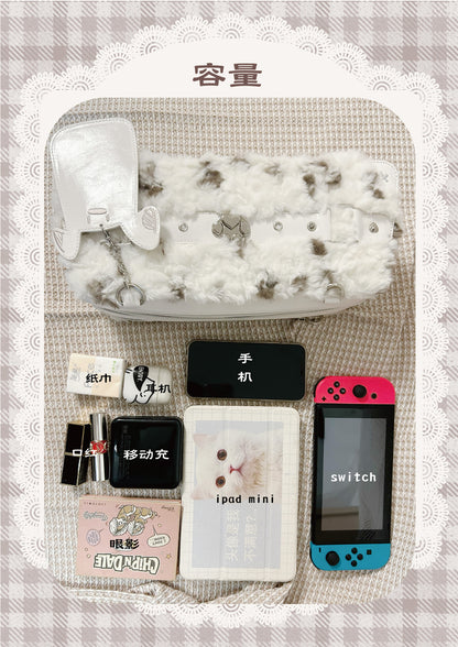 【予約】Daylight ワンワン雪餅 もふもふ痛バッグ カードケース付き