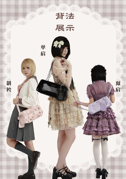 【予約】Daylight ワンワン雪餅 もふもふ痛バッグ カードケース付き