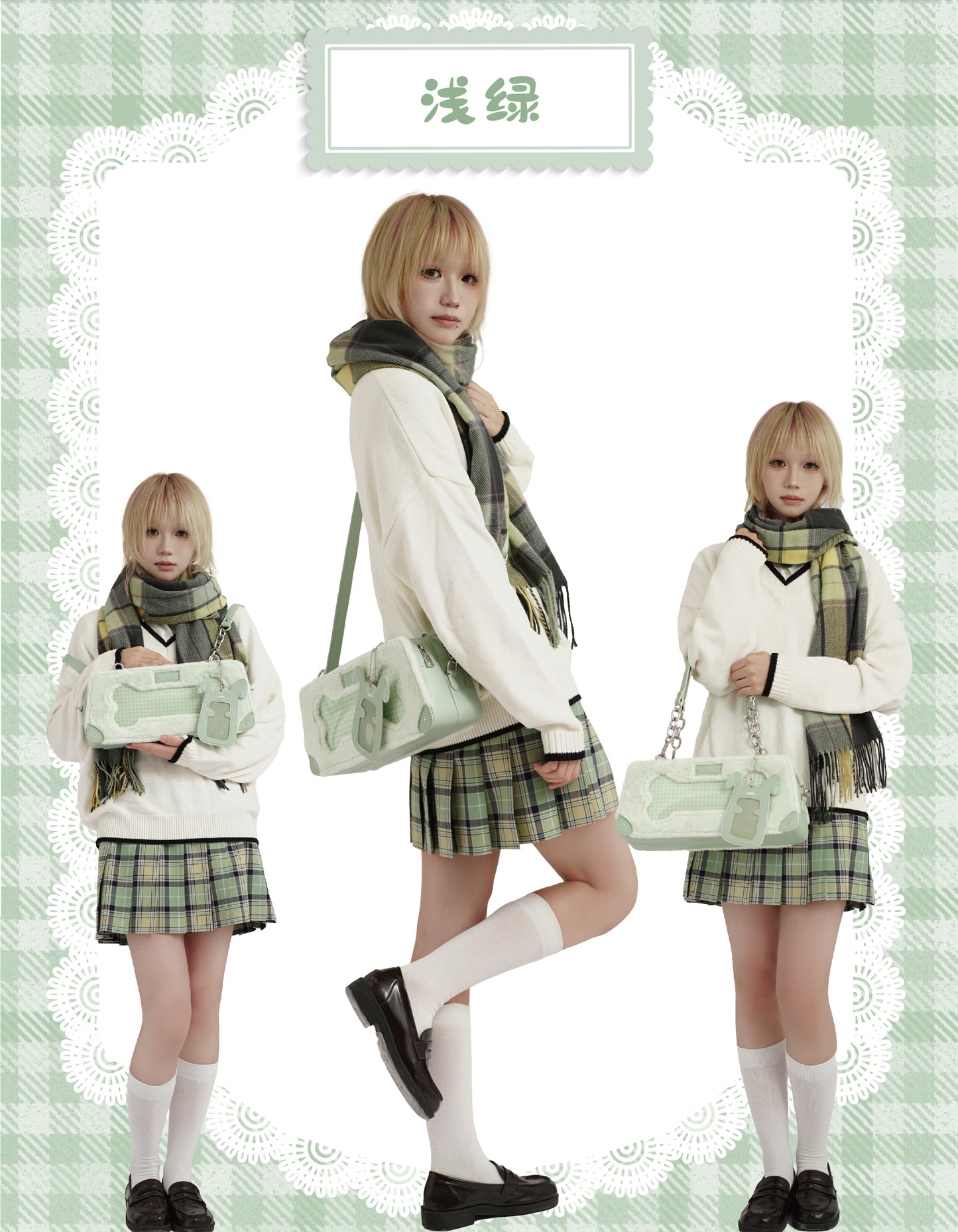 【予約】Daylight ワンワン雪餅 もふもふ痛バッグ カードケース付き