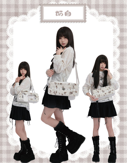 【予約】Daylight ワンワン雪餅 もふもふ痛バッグ カードケース付き