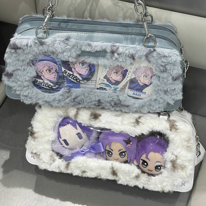 【予約】Daylight ワンワン雪餅 もふもふ痛バッグ カードケース付き