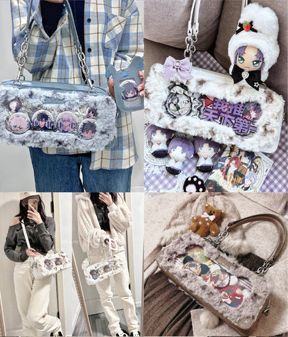 【予約】Daylight ワンワン雪餅 もふもふ痛バッグ カードケース付き