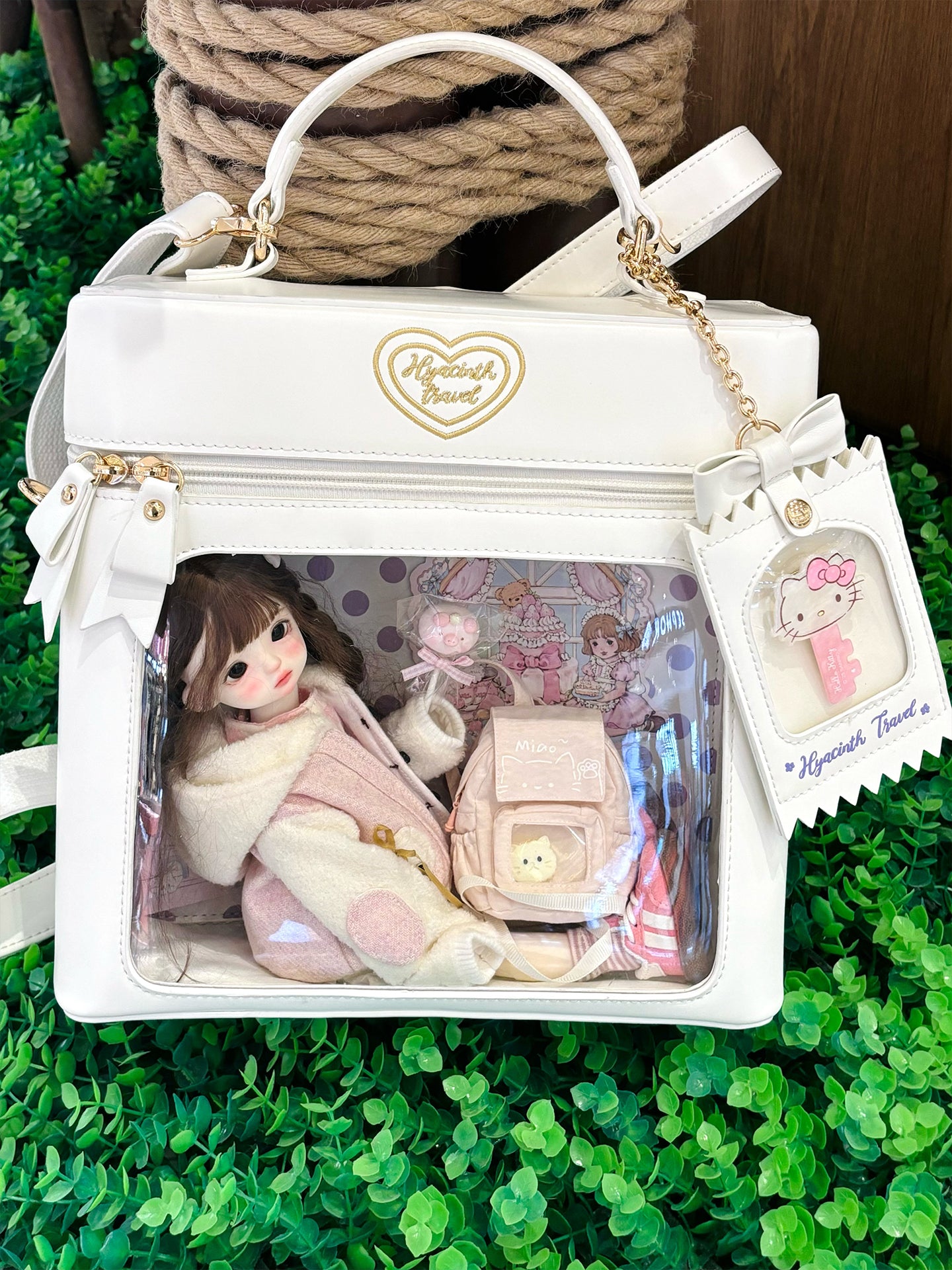 【予約】緑山の壁 風信ゆうゆう 2way痛バッグ ぬいぐるみ BJDドールバッグ