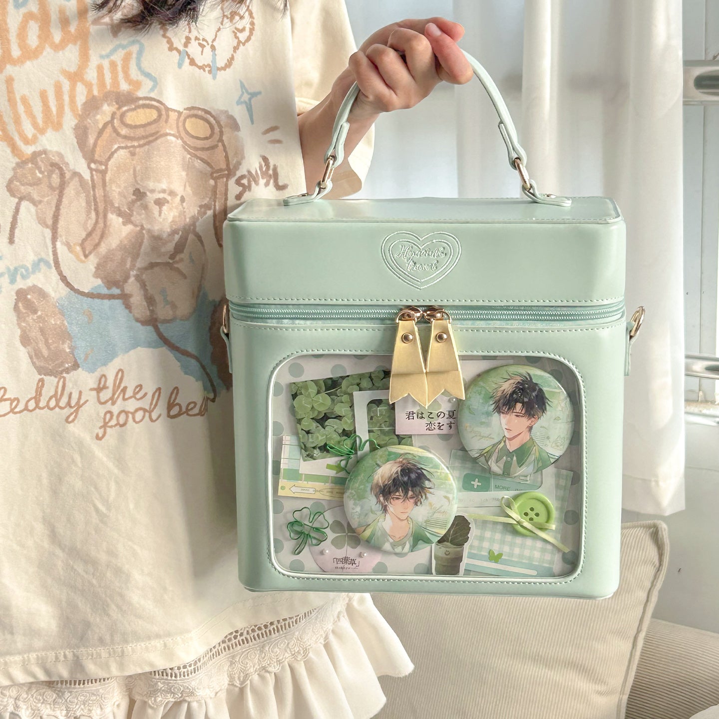 【予約】緑山の壁 風信ゆうゆう 2way痛バッグ ぬいぐるみ BJDドールバッグ