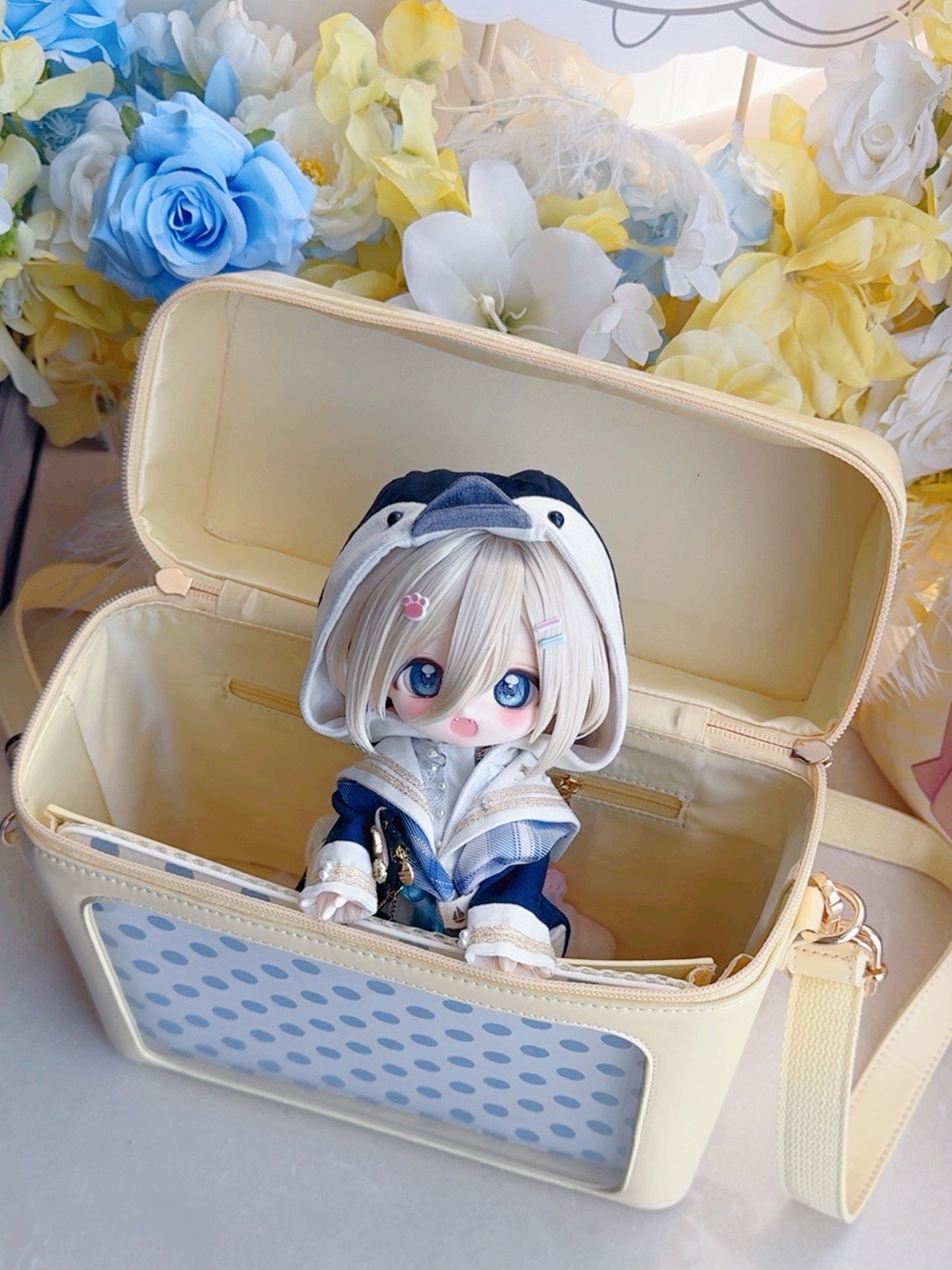 【予約】緑山の壁 風信ゆうゆう 2way痛バッグ ぬいぐるみ BJDドールバッグ