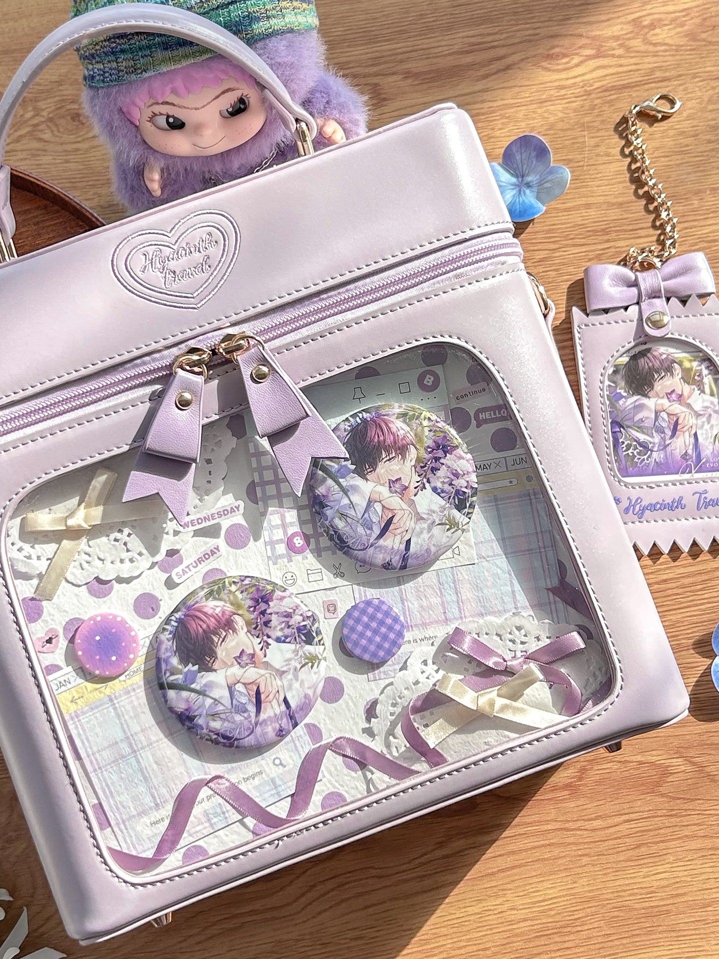 【予約】緑山の壁 風信ゆうゆう 2way痛バッグ ぬいぐるみ BJDドールバッグ