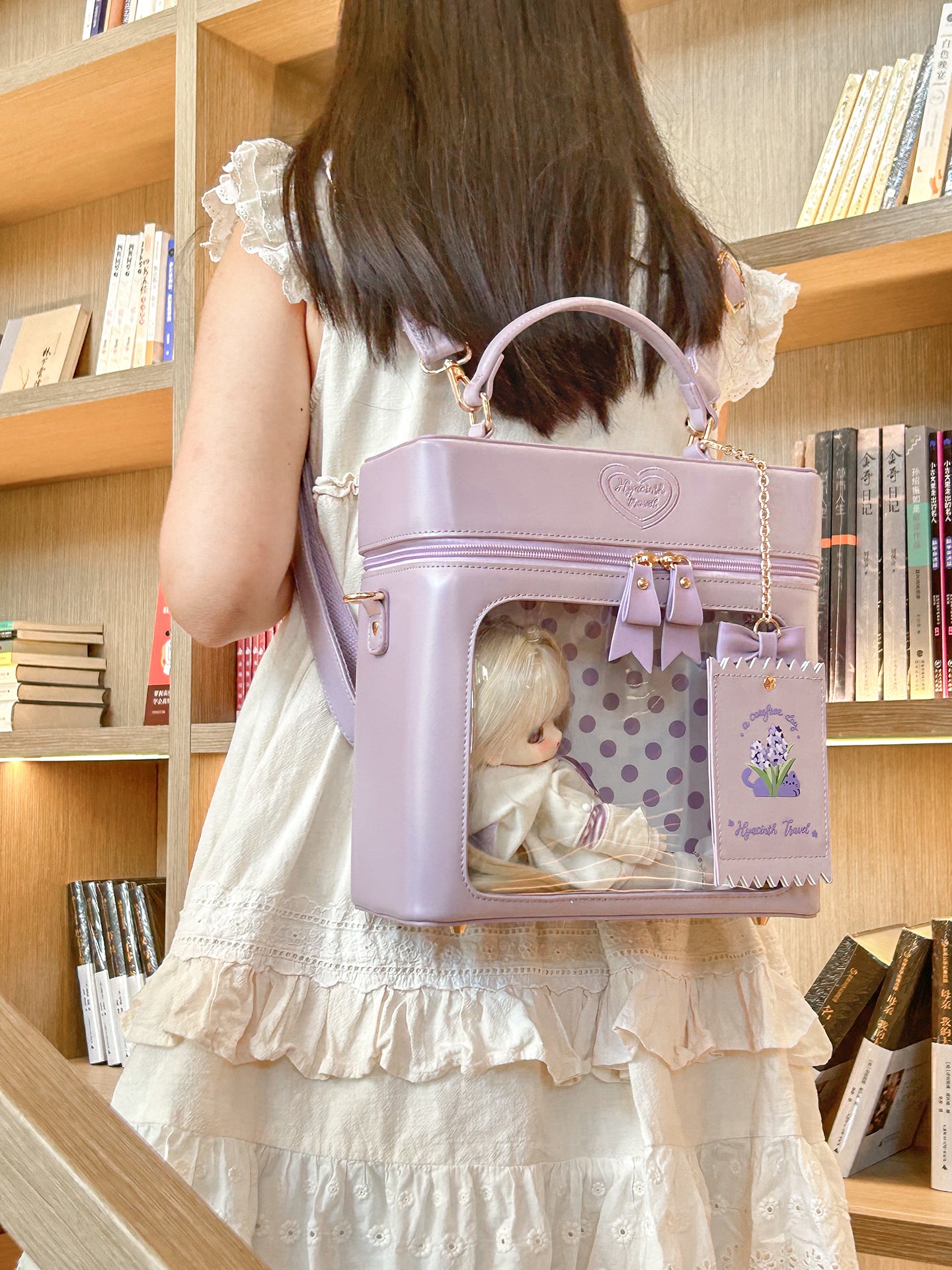 【予約】緑山の壁 風信ゆうゆう 2way痛バッグ ぬいぐるみ BJDドールバッグ