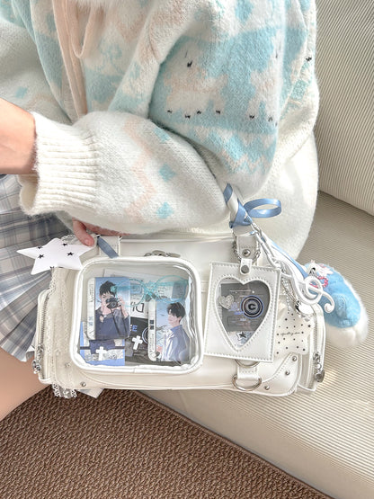 【予約】暴躁小梅 小秋也 痛バッグ ボストンバッグ ぬいぐるみ収納可