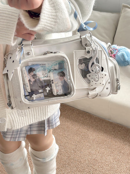 【予約】暴躁小梅 小秋也 痛バッグ ボストンバッグ ぬいぐるみ収納可