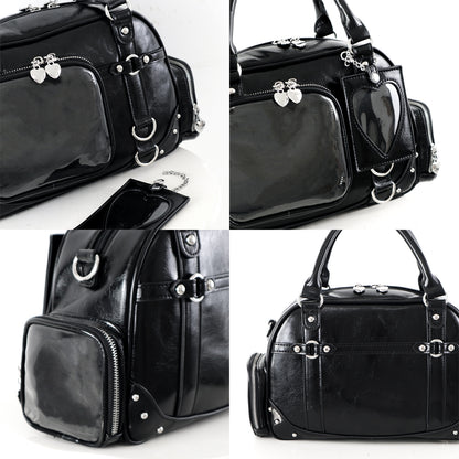 【予約】暴躁小梅 小秋也 痛バッグ ボストンバッグ ぬいぐるみ収納可