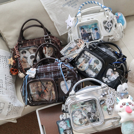 【予約】暴躁小梅 小秋也 痛バッグ ボストンバッグ ぬいぐるみ収納可