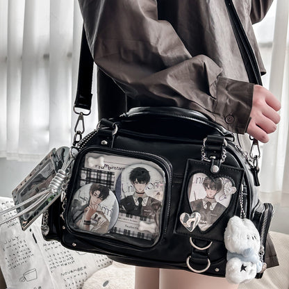 【予約】暴躁小梅 小秋也 痛バッグ ボストンバッグ ぬいぐるみ収納可