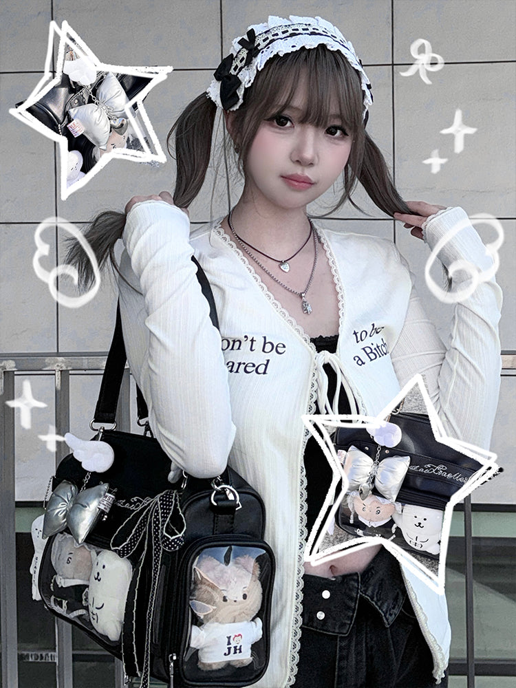 【予約】暴躁小梅 小春町 痛バッグ ボストンバッグ ぬいぐるみ収納可