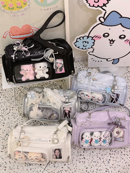 【予約】暴躁小梅 小春町 痛バッグ ボストンバッグ ぬいぐるみ収納可