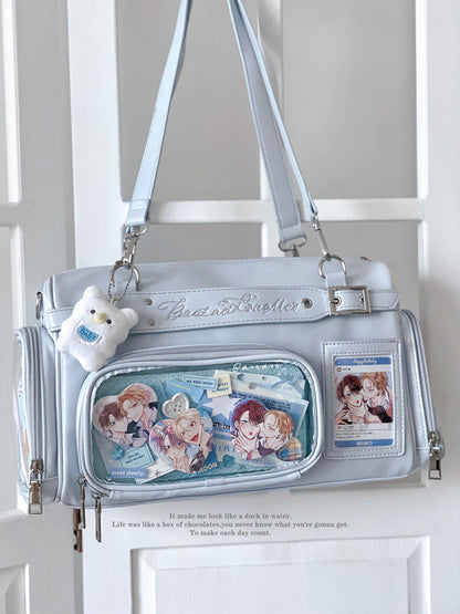 【予約】暴躁小梅 小春町 痛バッグ ボストンバッグ ぬいぐるみ収納可