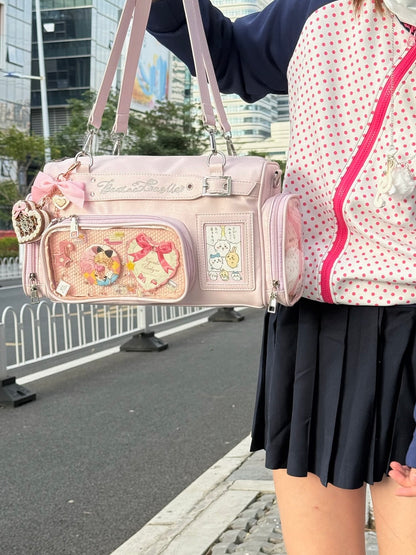 【予約】暴躁小梅 小春町 痛バッグ ボストンバッグ ぬいぐるみ収納可