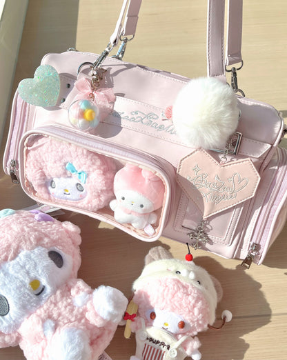 【予約】暴躁小梅 小春町 痛バッグ ボストンバッグ ぬいぐるみ収納可