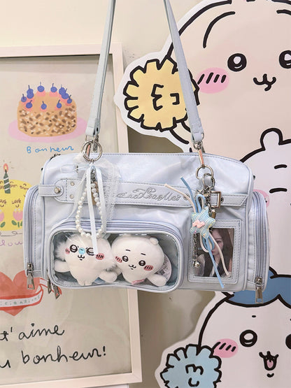 【予約】暴躁小梅 小春町 痛バッグ ボストンバッグ ぬいぐるみ収納可