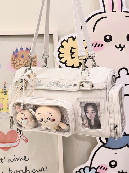 【予約】暴躁小梅 小春町 痛バッグ ボストンバッグ ぬいぐるみ収納可