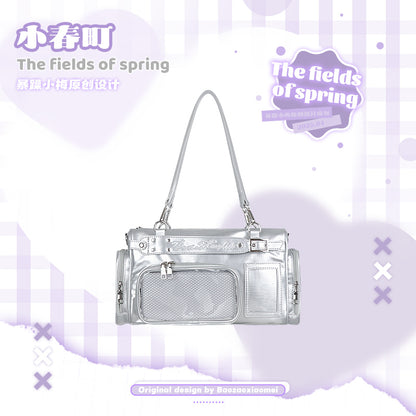 【予約】暴躁小梅 小春町 痛バッグ ボストンバッグ ぬいぐるみ収納可