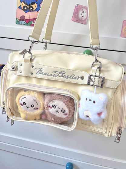 【予約】暴躁小梅 小春町 痛バッグ ボストンバッグ ぬいぐるみ収納可