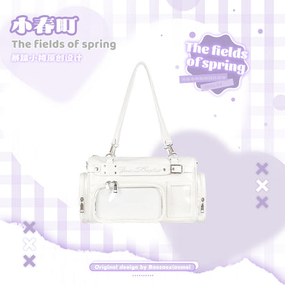 【予約】暴躁小梅 小春町 痛バッグ ボストンバッグ ぬいぐるみ収納可