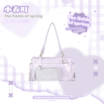 【予約】暴躁小梅 小春町 痛バッグ ボストンバッグ ぬいぐるみ収納可