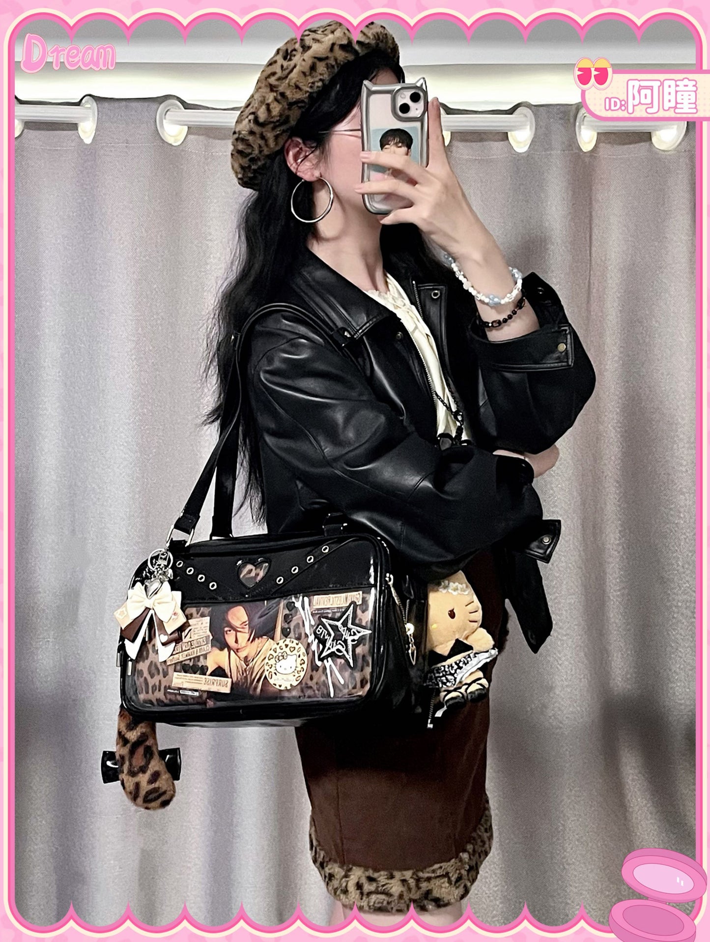 【予約】DRDR ギャルヒョウ柄 トート両面痛バッグ