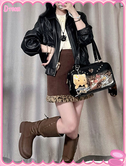 【予約】DRDR ギャルヒョウ柄 トート両面痛バッグ