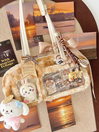 【予約】DRDR ふわふわパン トート痛バッグ ぬいぐるみ収納可