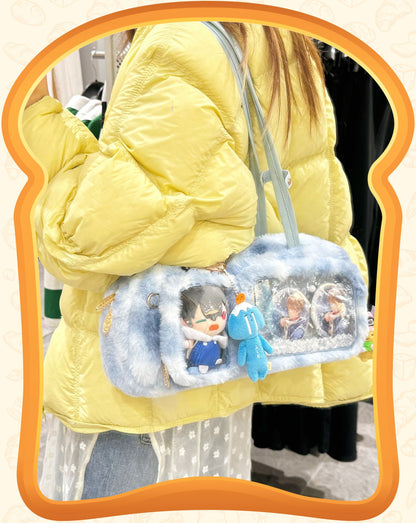 【予約】DRDR ふわふわパン トート痛バッグ ぬいぐるみ収納可