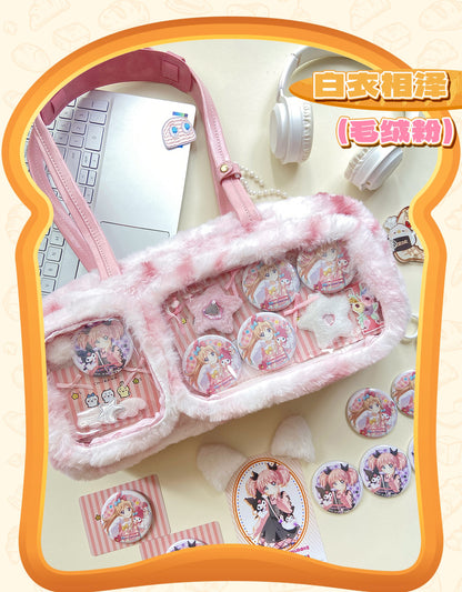 【予約】DRDR ふわふわパン トート痛バッグ ぬいぐるみ収納可