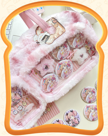 【予約】DRDR ふわふわパン トート痛バッグ ぬいぐるみ収納可