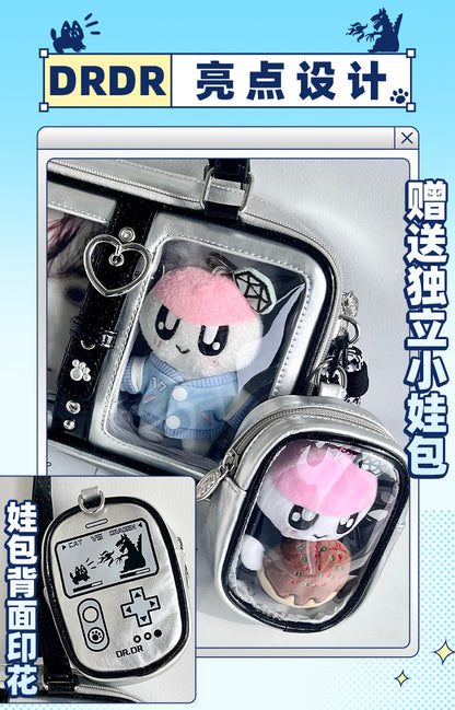 【予約】DRDR 子猫vs.ドラゴン ぬいぐるみ兼用 トート痛バッグ ぬいバッグ付き