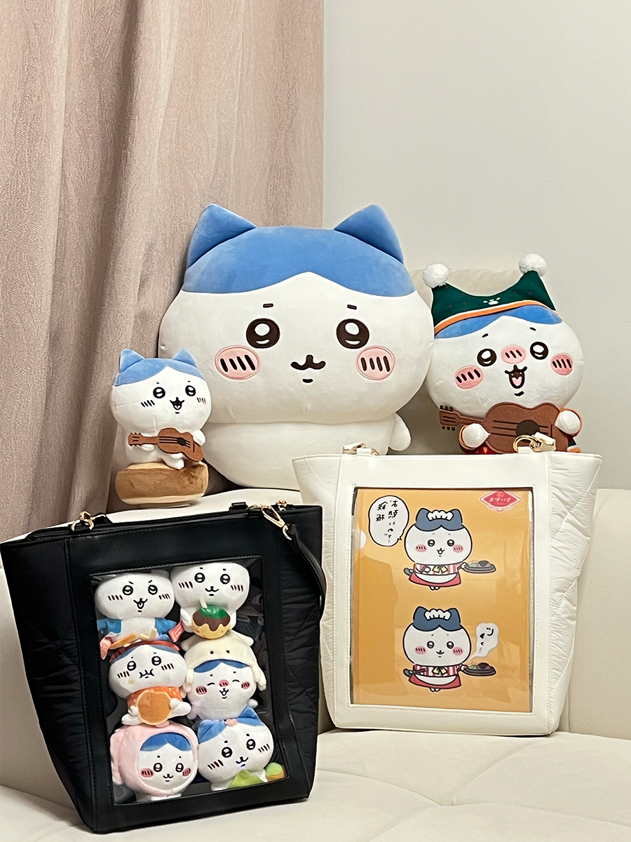 【予約】電波博物館 ダイヤ格子B 大容量トート痛バッグ A4ファイル縦向収納可