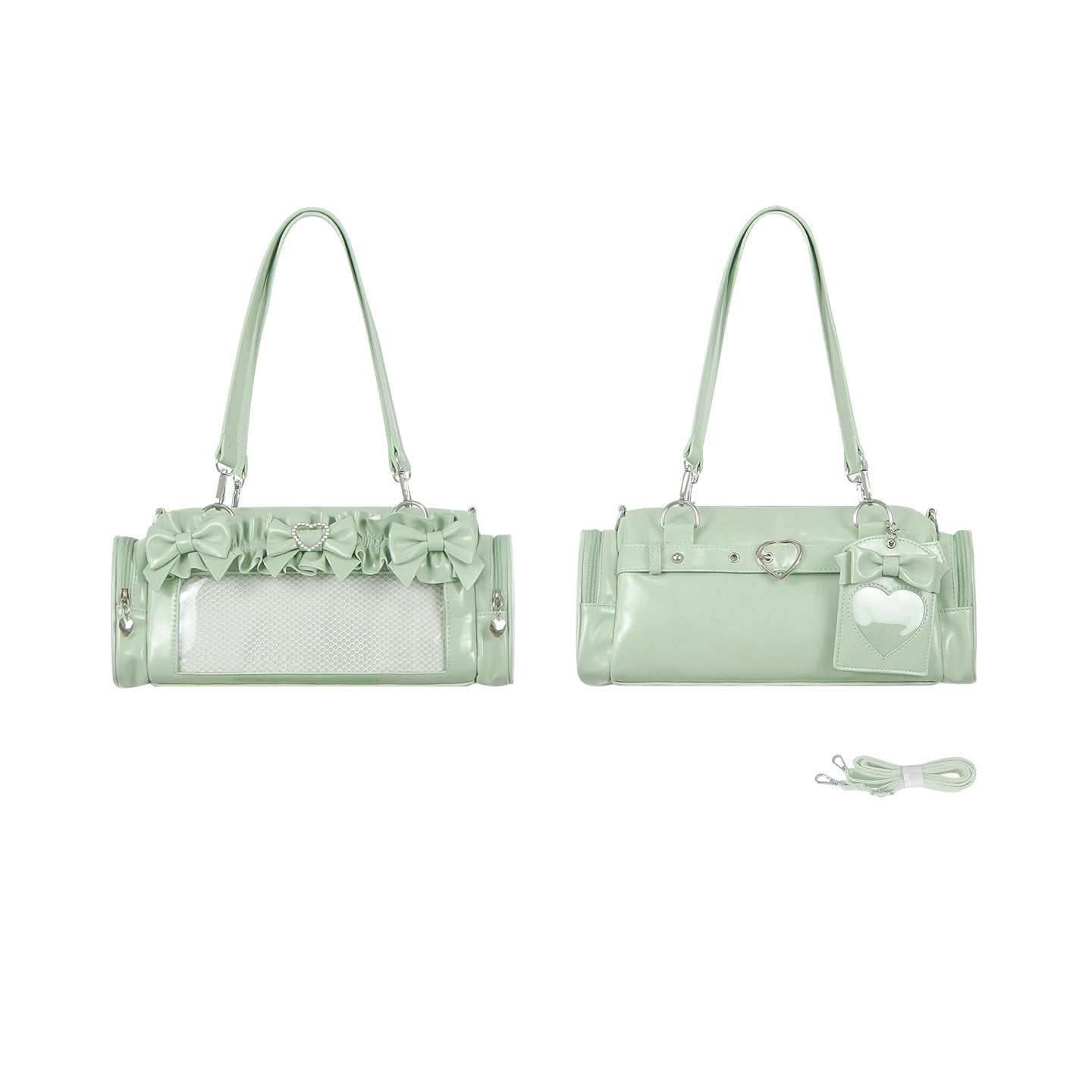 【予約】脳壳痛スタジオ フリル 量産地雷風痛バッグ カードケース付き