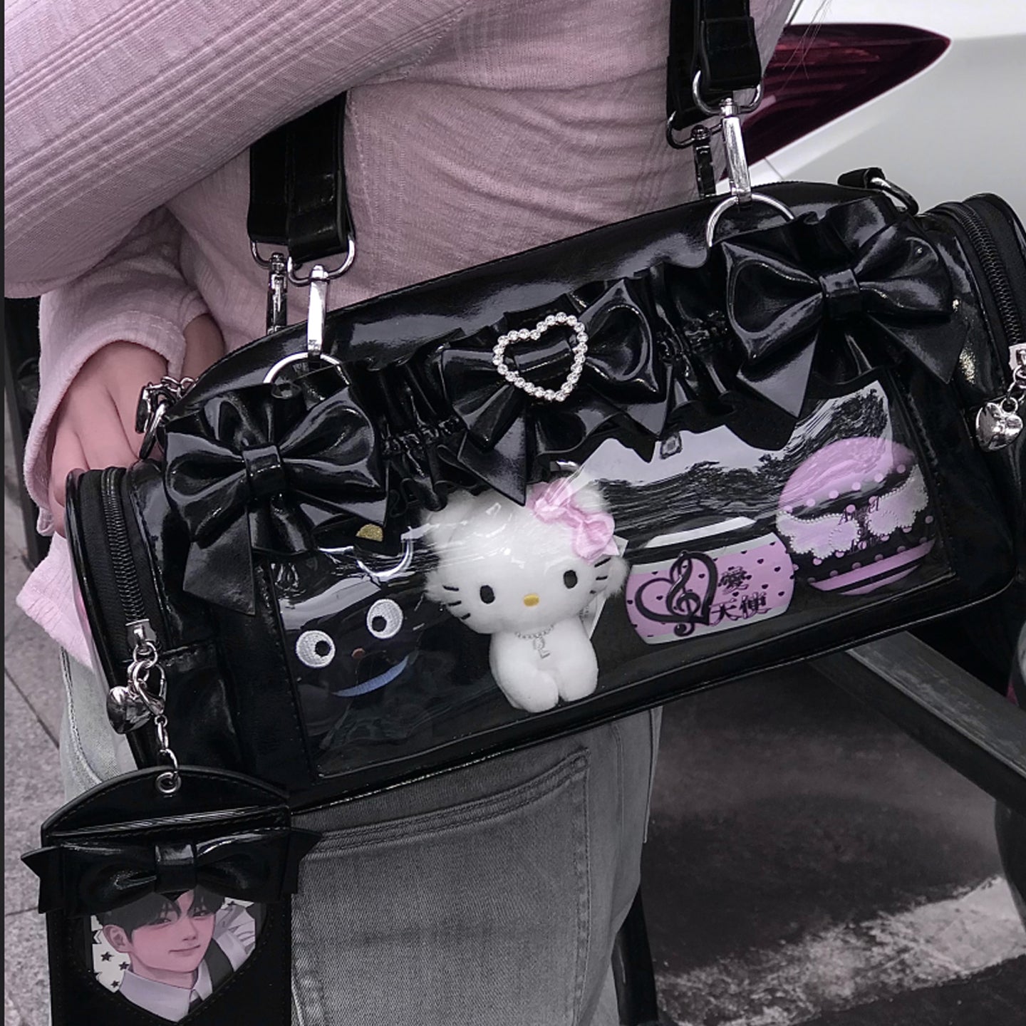 【予約】脳壳痛スタジオ フリル 量産地雷風痛バッグ カードケース付き