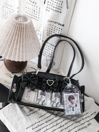 【予約】脳壳痛スタジオ フリル 量産地雷風痛バッグ カードケース付き